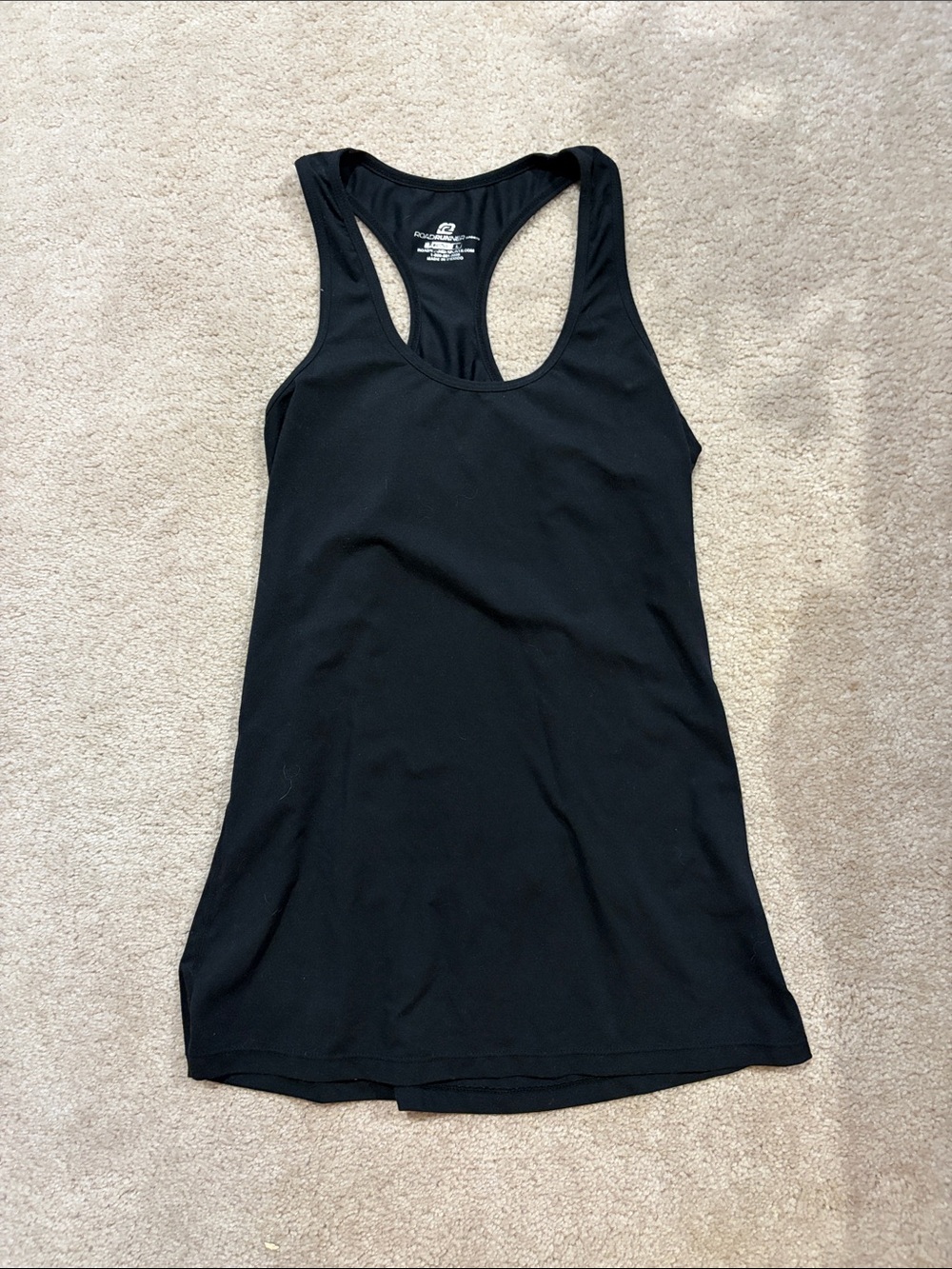Black Racerback Athletic Tank